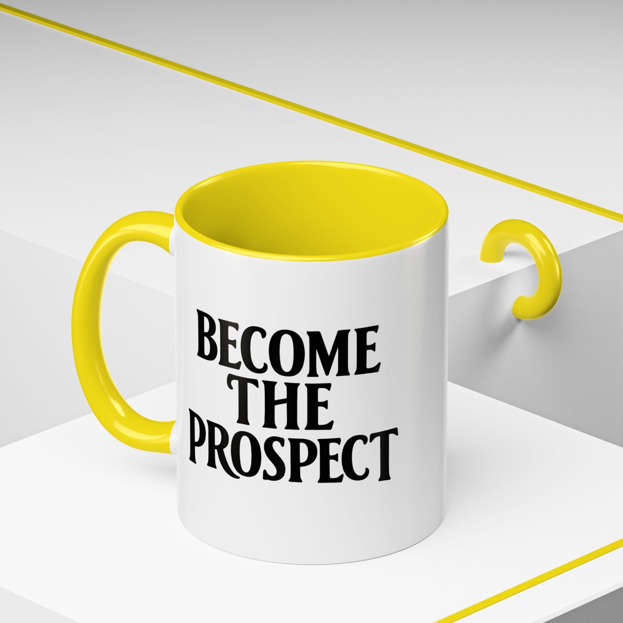 Become The Prospect Motivational Mug | Minimalist Success Coffee Cup | Inspiring Gift for Entrepreneurs & Daily Motivation (11 oz, 15 oz)