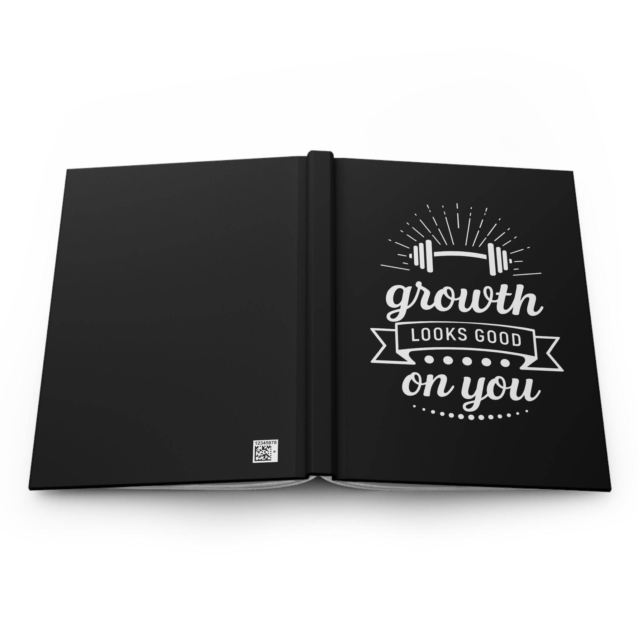Growth Looks Good On You Journal - Self Improvement Journal, Matte Hardcover Lined Notebook