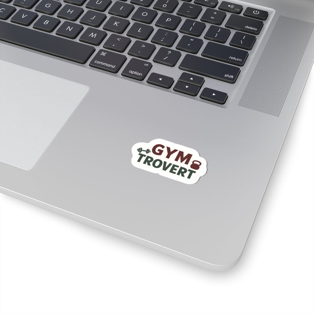 Gymtrovert Gym Sticker – Funny Introvert Gym Lover Sticker – Weightlifting & Fitness Vinyl Sticker – Water Bottle, Laptop, Gym Gear Decal