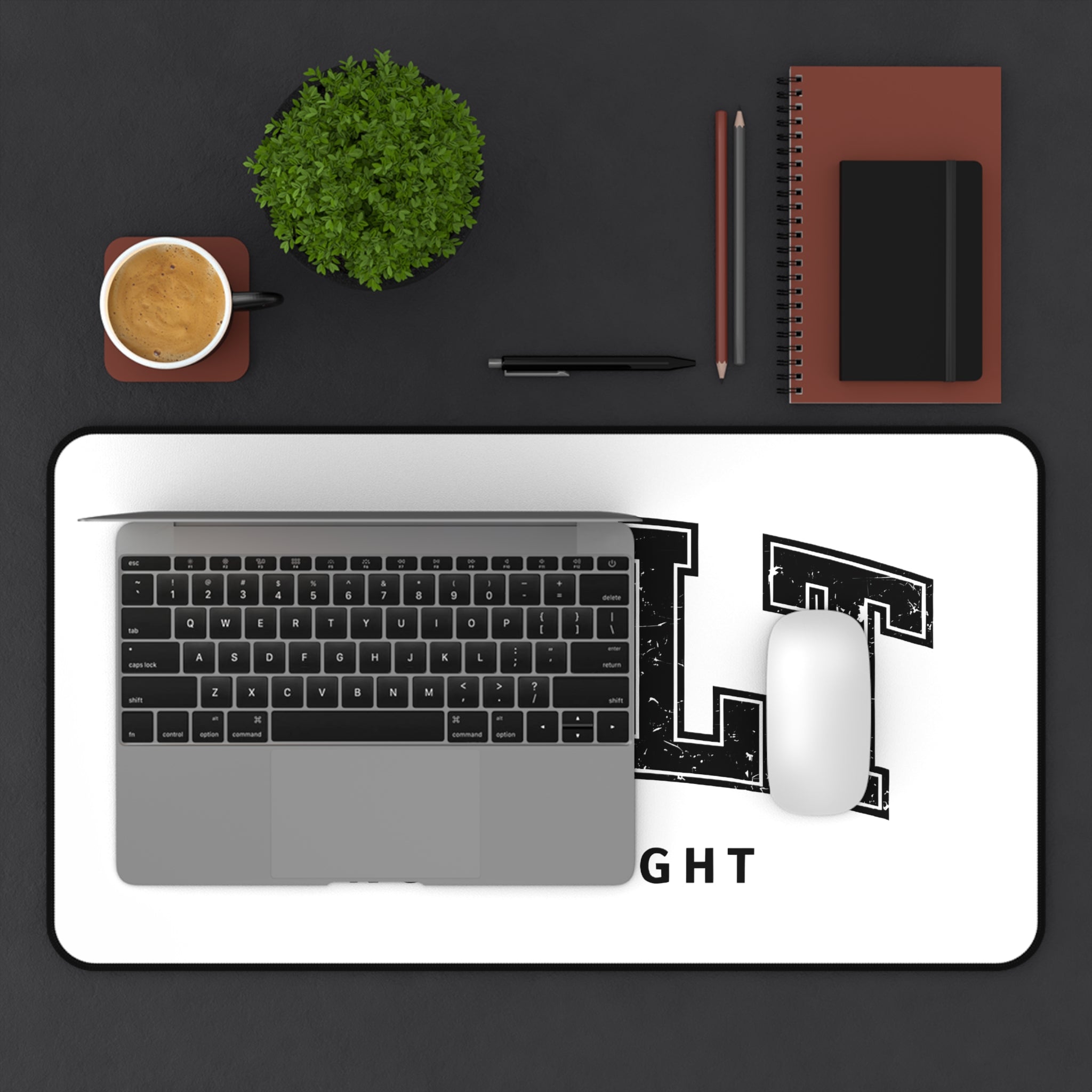 Built Not Bought Desk Mat – Motivational Gym Mouse Pad | Aesthetic Workspace & Gaming Setup Mat