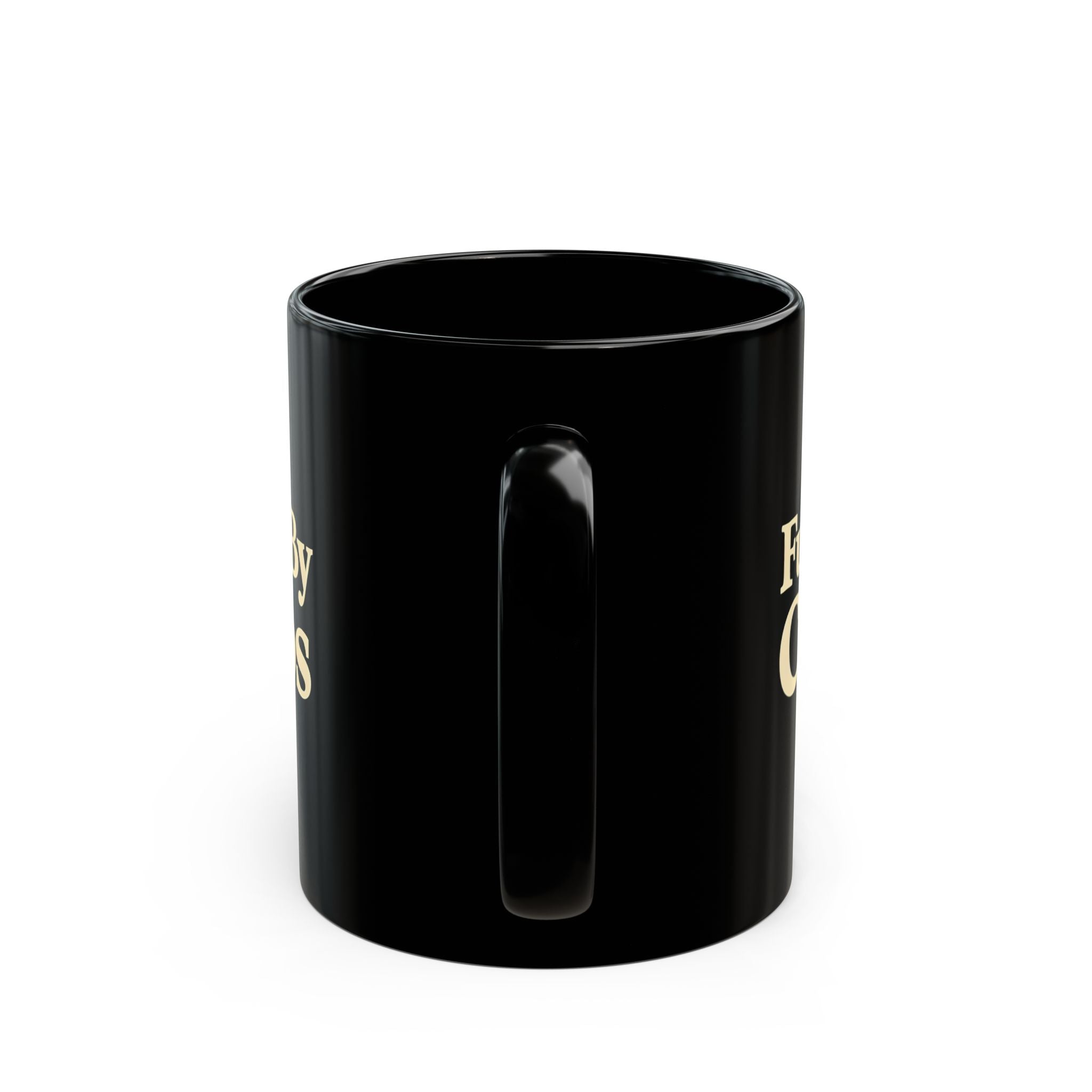 Fueled By Chaos Black Ceramic Mug | Aesthetic Coffee Cup for Entrepreneurs & Busy Lifestyles (11oz, 15oz)