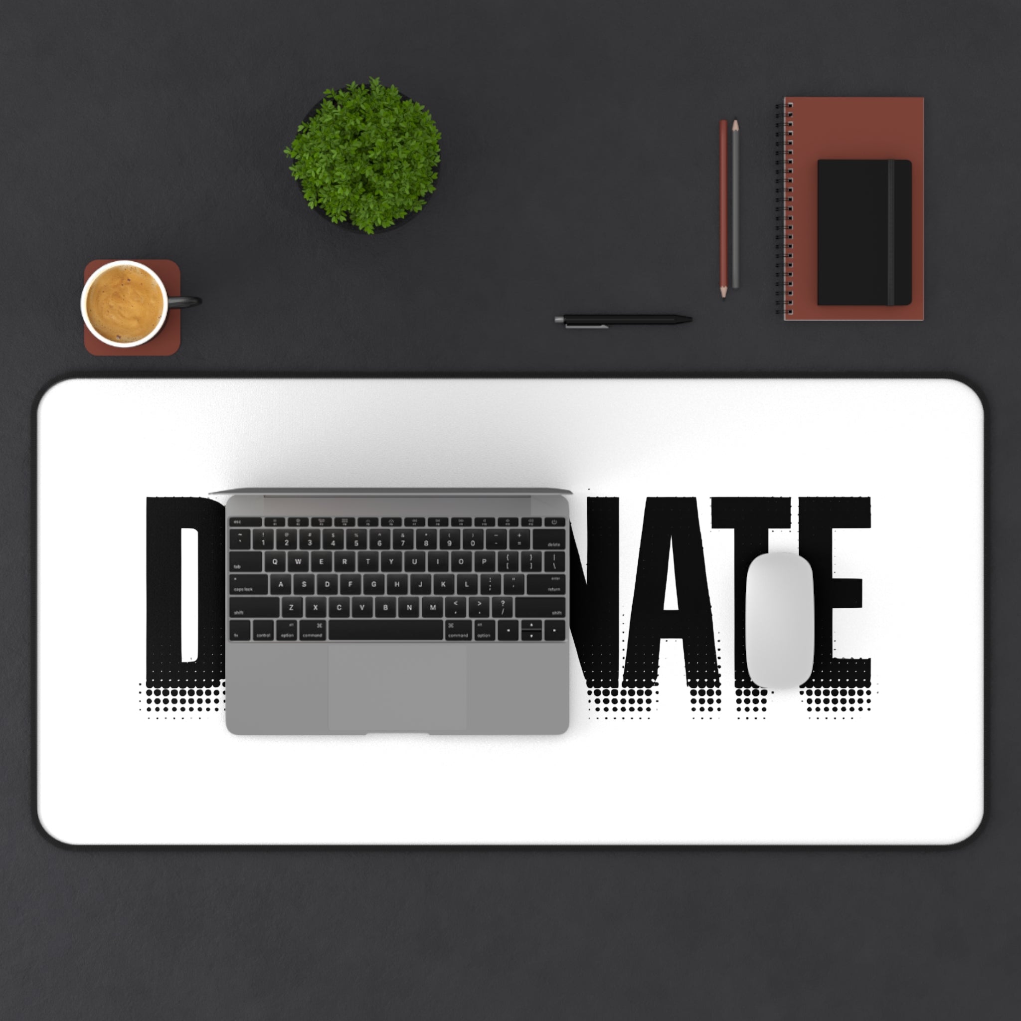 Dominate Desk Mat – Customizable Motivational Work & Gaming Mat