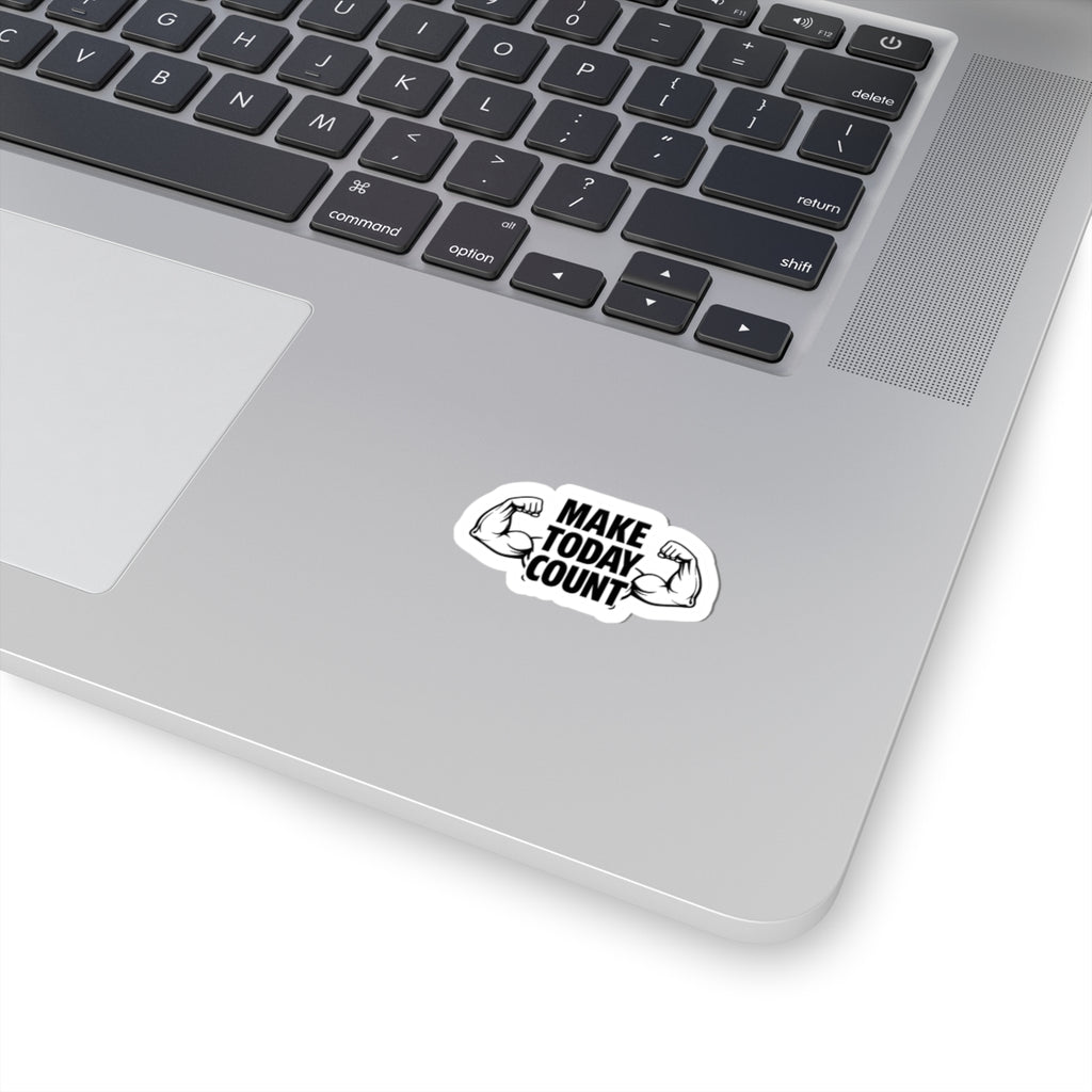 Make Today Count Motivational Gym Sticker – Fitness Quote Sticker, Workout Motivation Decal, Laptop Water Bottle Sticker, Gym Lover Gift