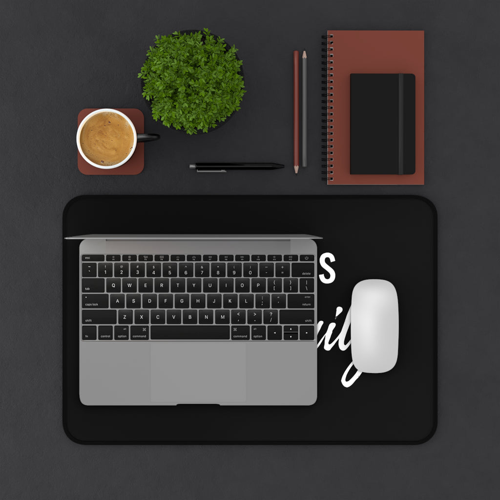Success Is Built Daily Desk Mat – Motivational Office Desk Pad, Productivity Workspace Mat, Non-Slip Neoprene Desk Mat for Home Office