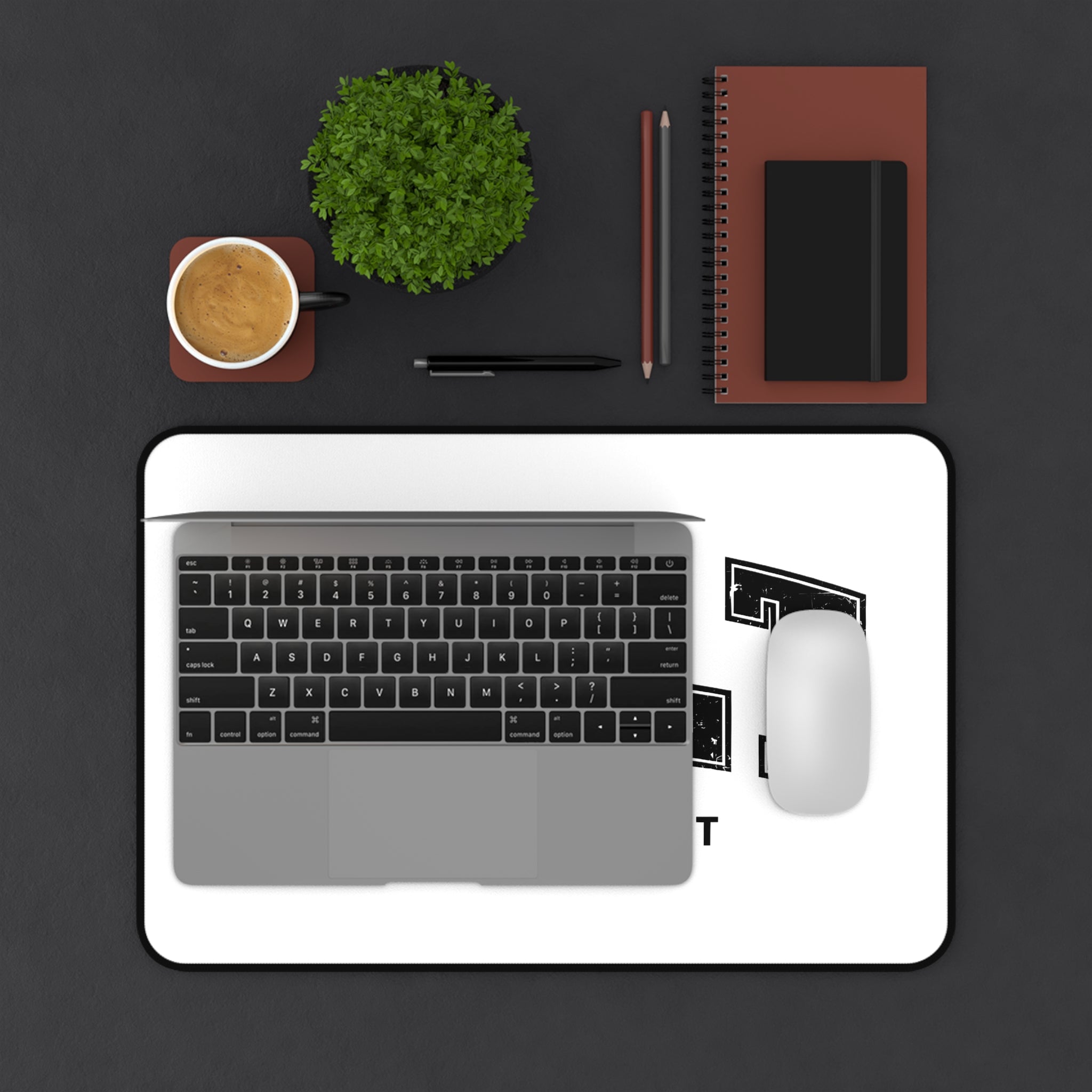 Built Not Bought Desk Mat – Motivational Gym Mouse Pad | Aesthetic Workspace & Gaming Setup Mat