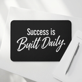 Success Is Built Daily Desk Mat – Motivational Office Desk Pad, Productivity Workspace Mat, Non-Slip Neoprene Desk Mat for Home Office