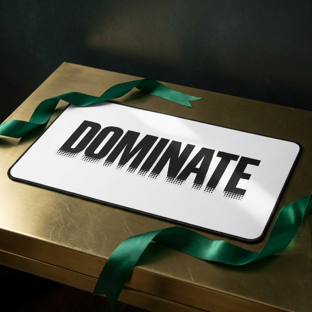 Dominate Desk Mat – Customizable Motivational Work & Gaming Mat
