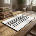 Persistence Motivational Desk Mat – Minimalist Anti-Slip Neoprene Mouse Pad for Work, Study & Gaming