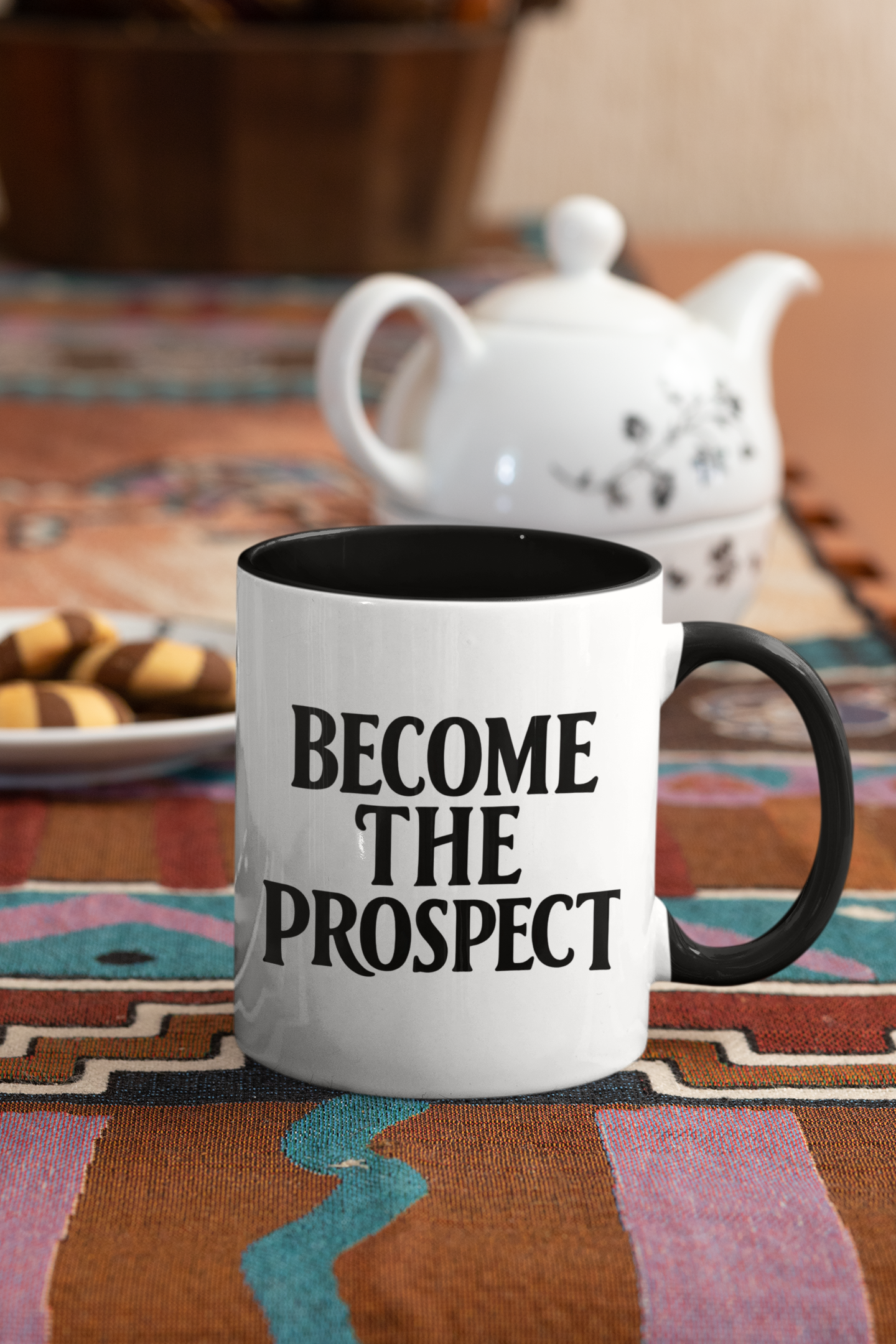 Become The Prospect Motivational Mug | Minimalist Success Coffee Cup | Inspiring Gift for Entrepreneurs & Daily Motivation (11 oz, 15 oz)