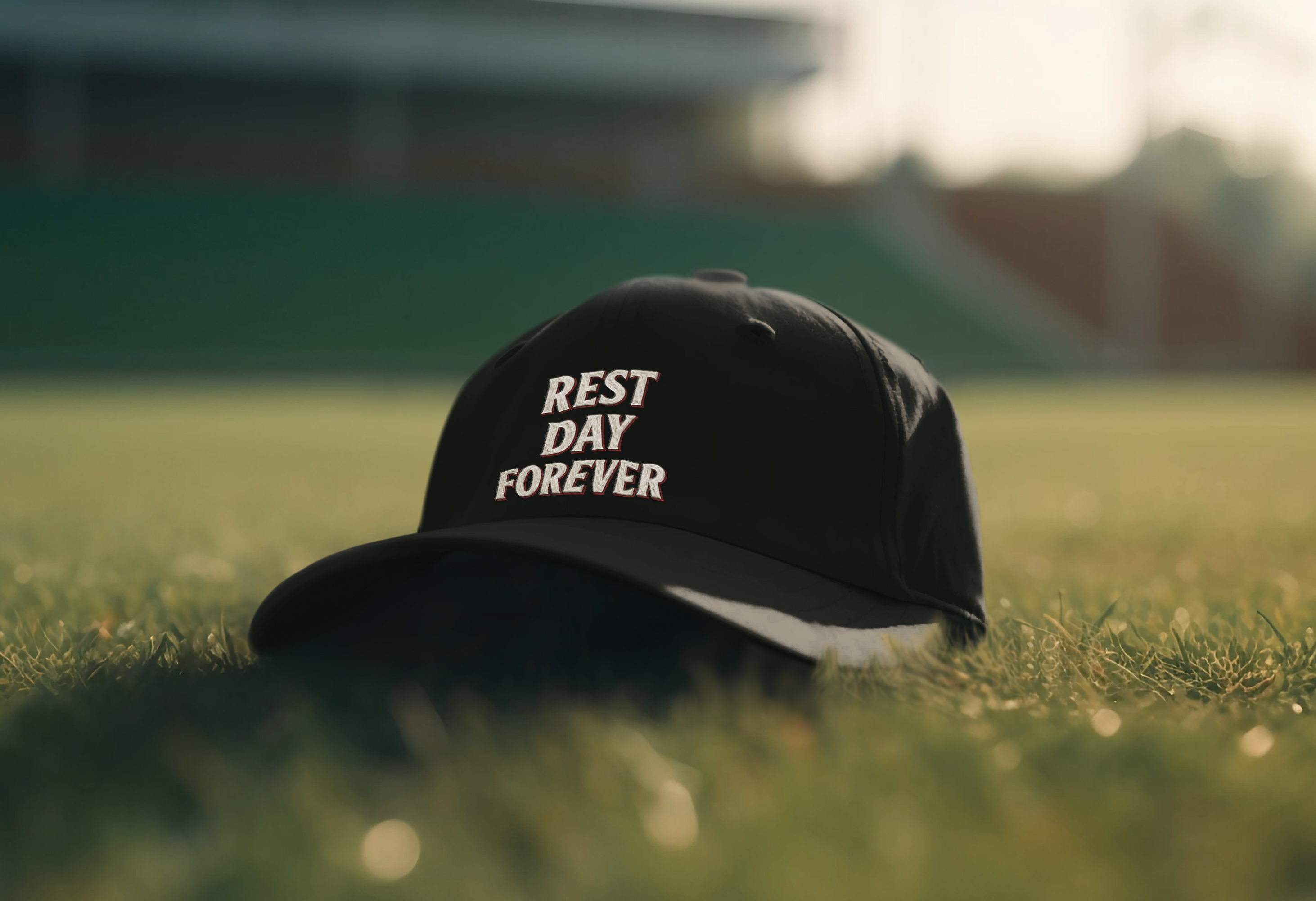 Rest Day Forever Classic Dad Cap | Minimalist Embroidered Fitness & Lifestyle Hat