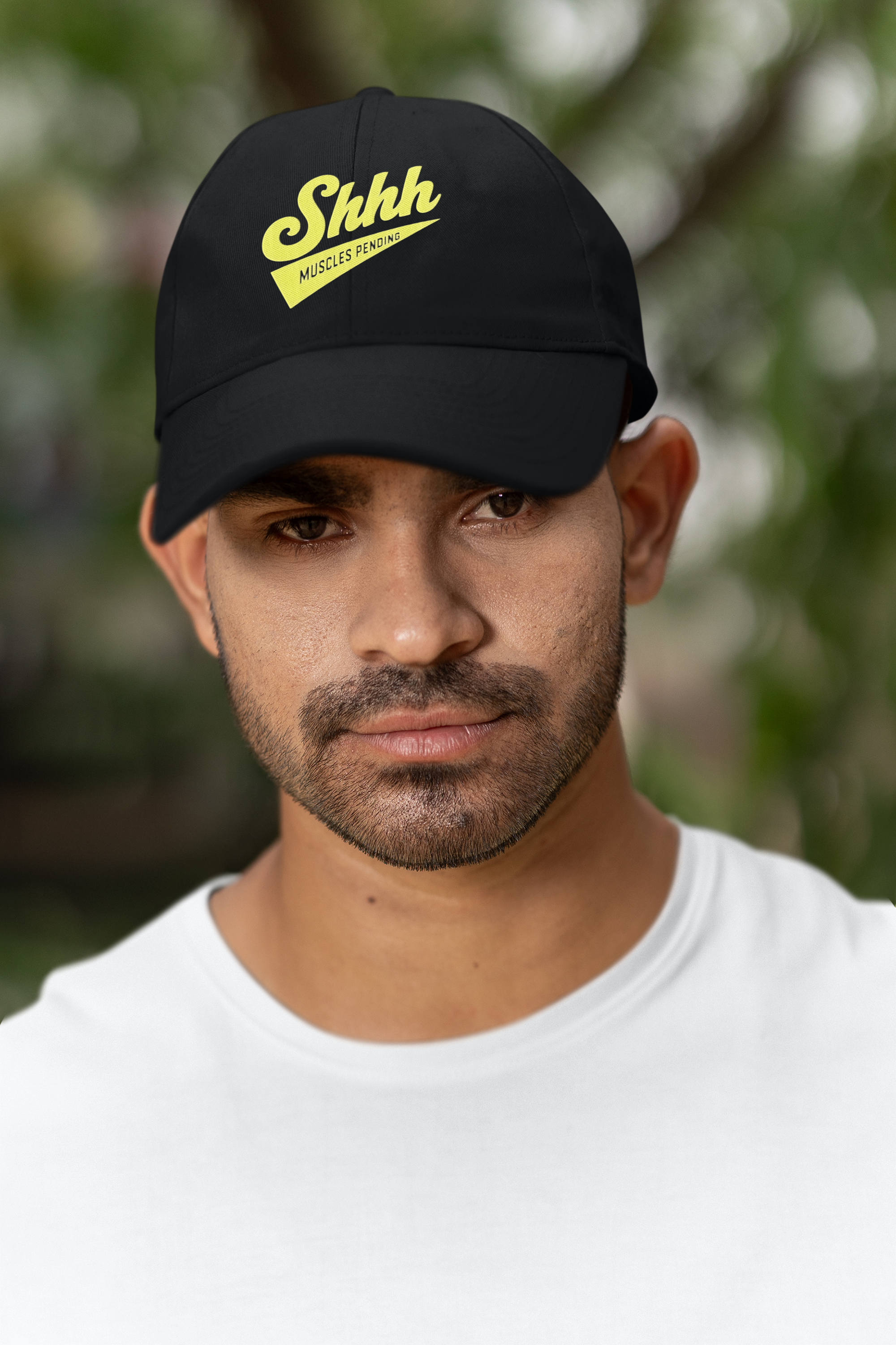 Shhh Muscles Pending Dad Hat | Funny Gym Hat, Fitness Motivation Cap, Workout Humor Hat, Aesthetic Streetwear Cap, Gift for Gym Lovers