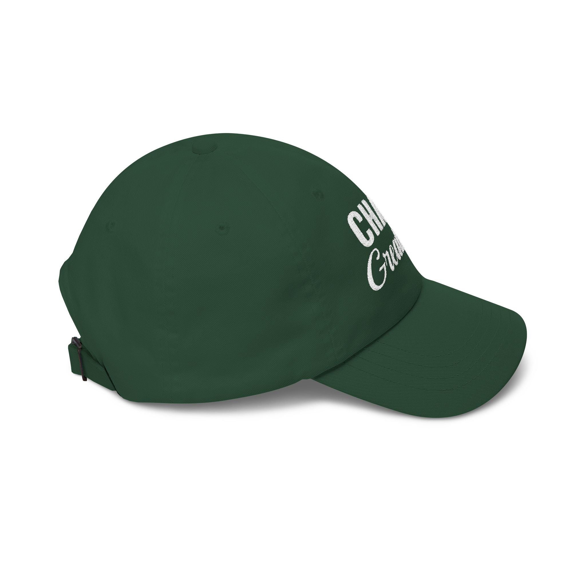 Chase Greatness Embroidered Dad Cap – 100% Cotton Motivational Gym Hat