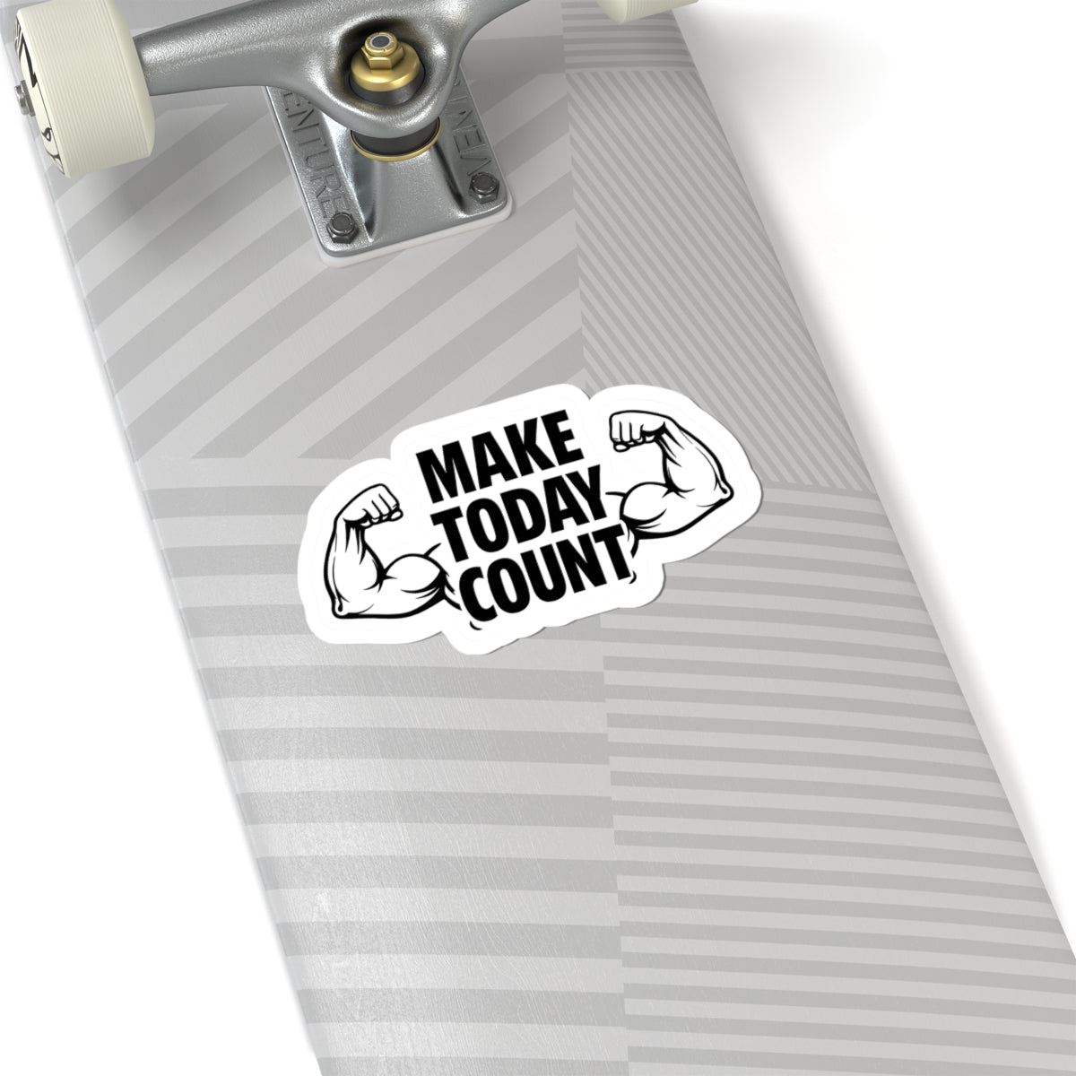 Make Today Count Motivational Gym Sticker – Fitness Quote Sticker, Workout Motivation Decal, Laptop Water Bottle Sticker, Gym Lover Gift