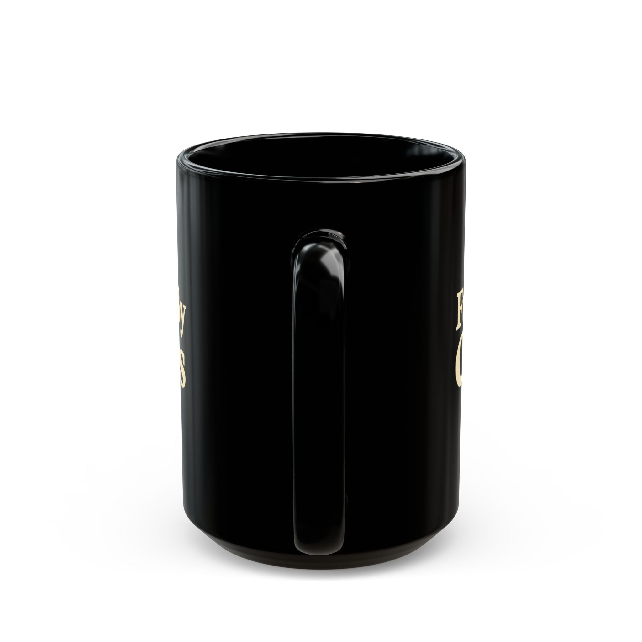 Fueled By Chaos Black Ceramic Mug | Aesthetic Coffee Cup for Entrepreneurs & Busy Lifestyles (11oz, 15oz)