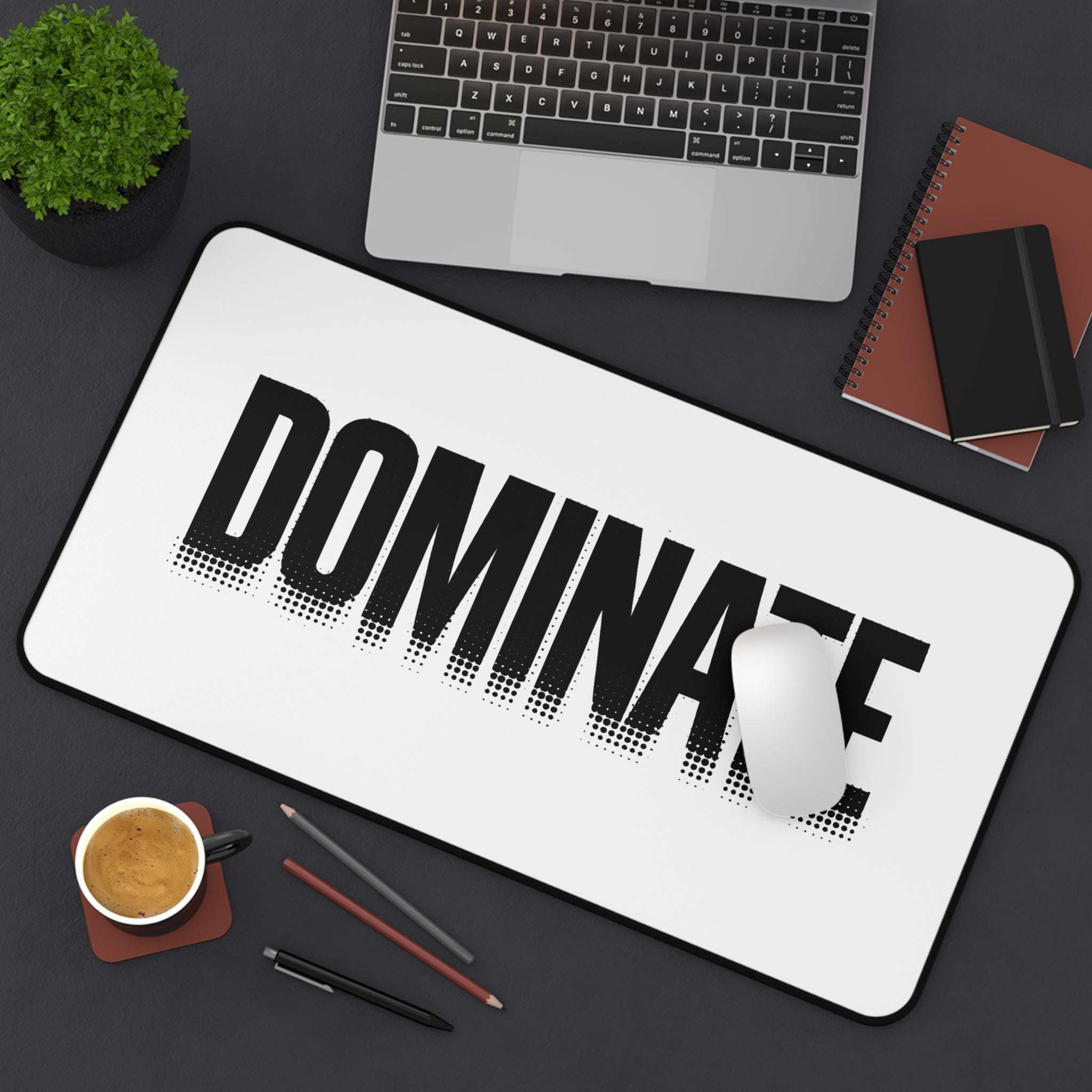Dominate Desk Mat – Customizable Motivational Work & Gaming Mat