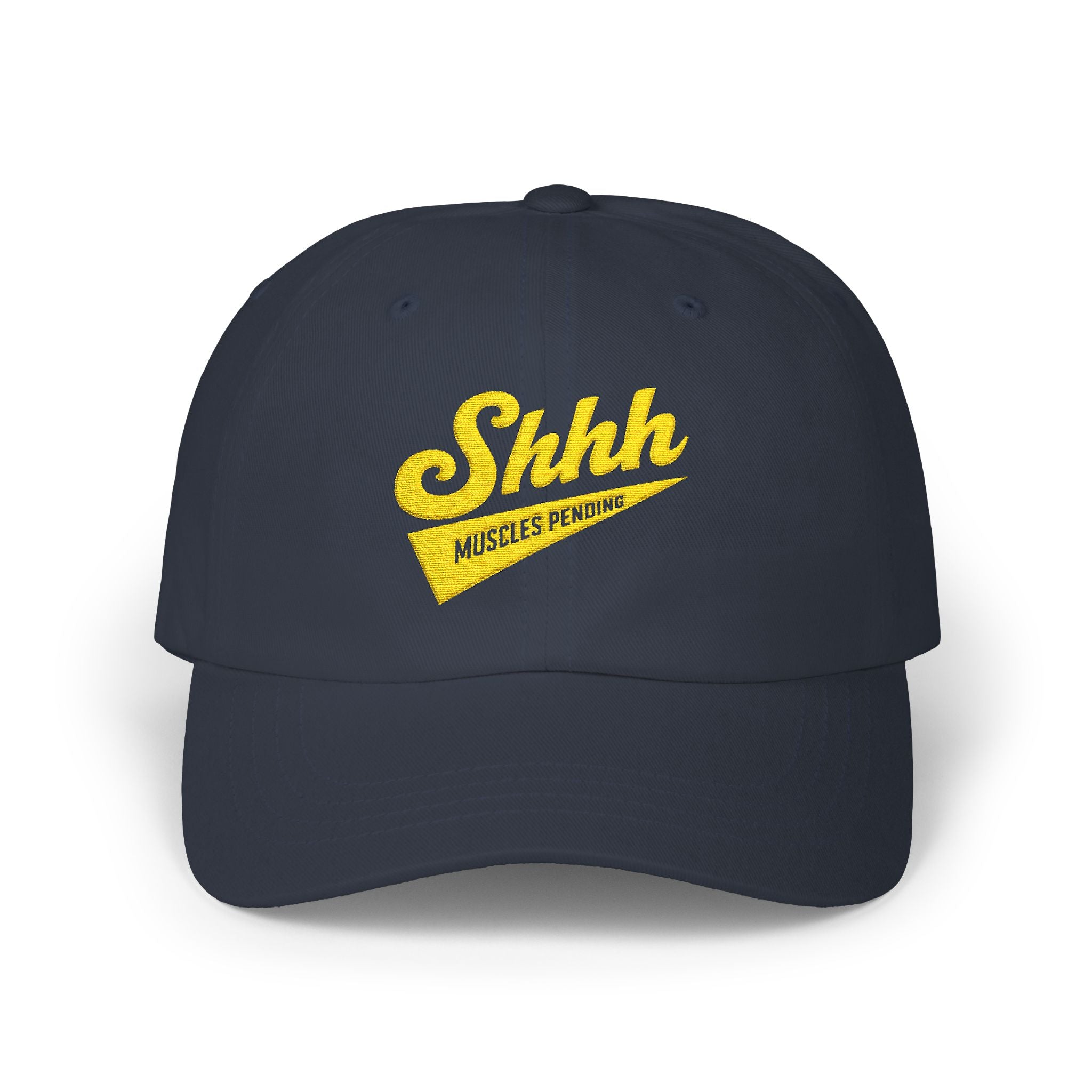 Shhh Muscles Pending Dad Hat | Funny Gym Hat, Fitness Motivation Cap, Workout Humor Hat, Aesthetic Streetwear Cap, Gift for Gym Lovers