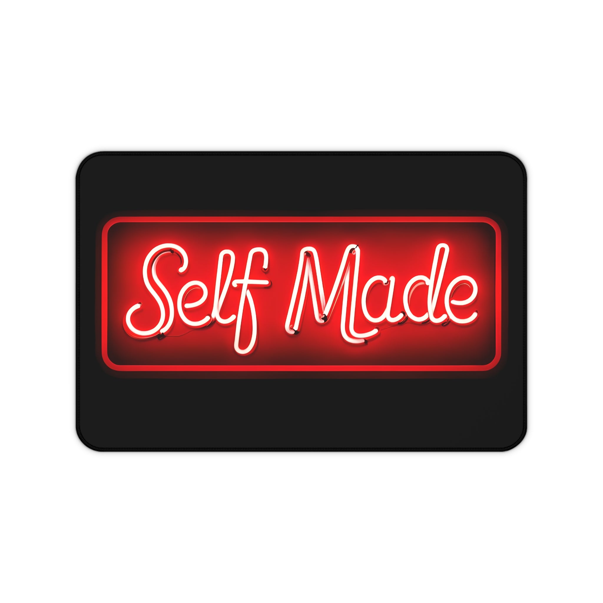 Self Made Desk Mat – Motivational Desk Pad – Entrepreneur Desk Setup – Gaming Mouse Pad – Hustle Mindset Office Desk Mat – Workspace Motivation