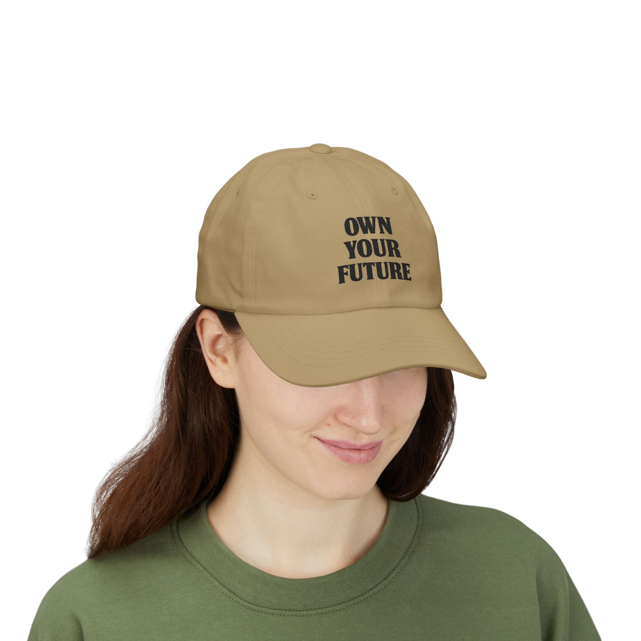 Own Your Future Dad Hat - Motivational Embroidered Cap, Minimalist Streetwear, Adjustable Cotton Baseball Hat