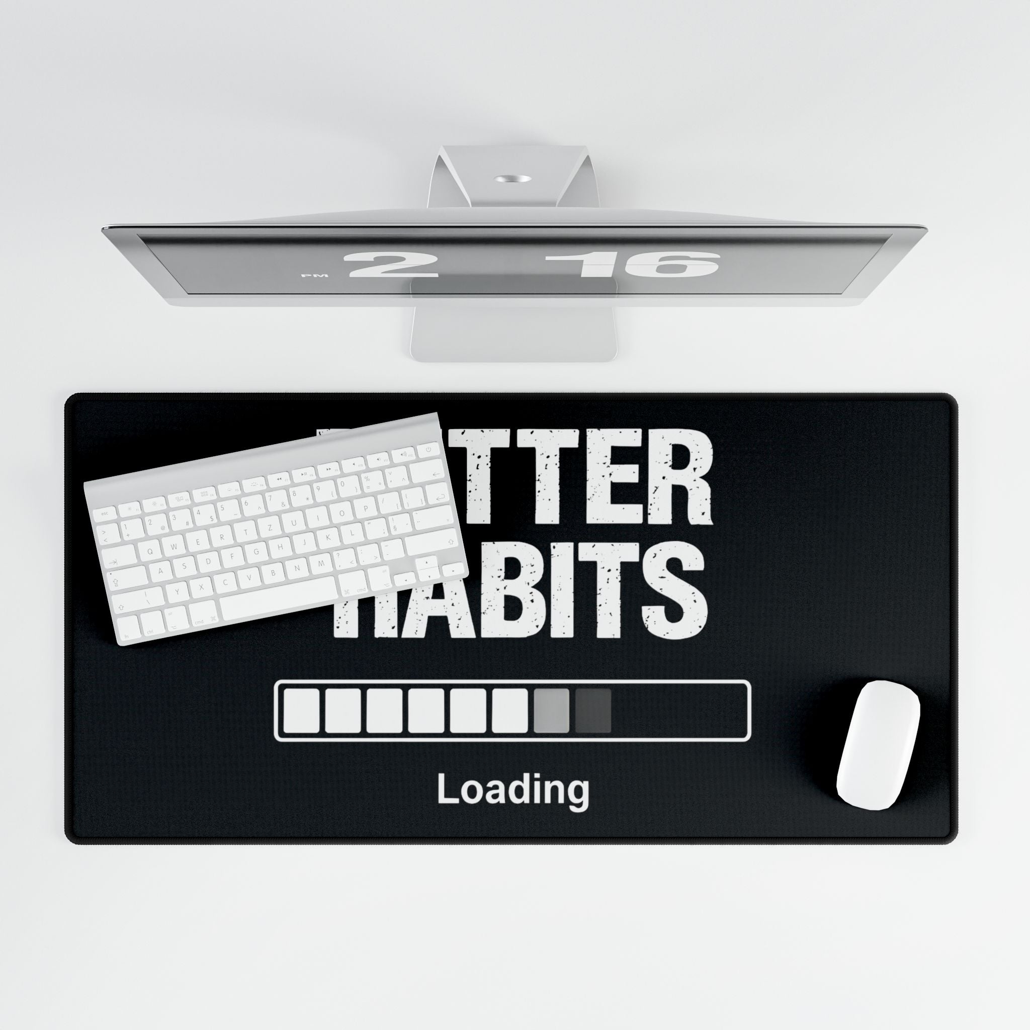Better Habits Loading Desk Mat | Motivational Mouse Pad, Productivity Desk Setup, Gamer Desk Mat, Self Improvement Workspace Mat, Aesthetic Desk Accessory