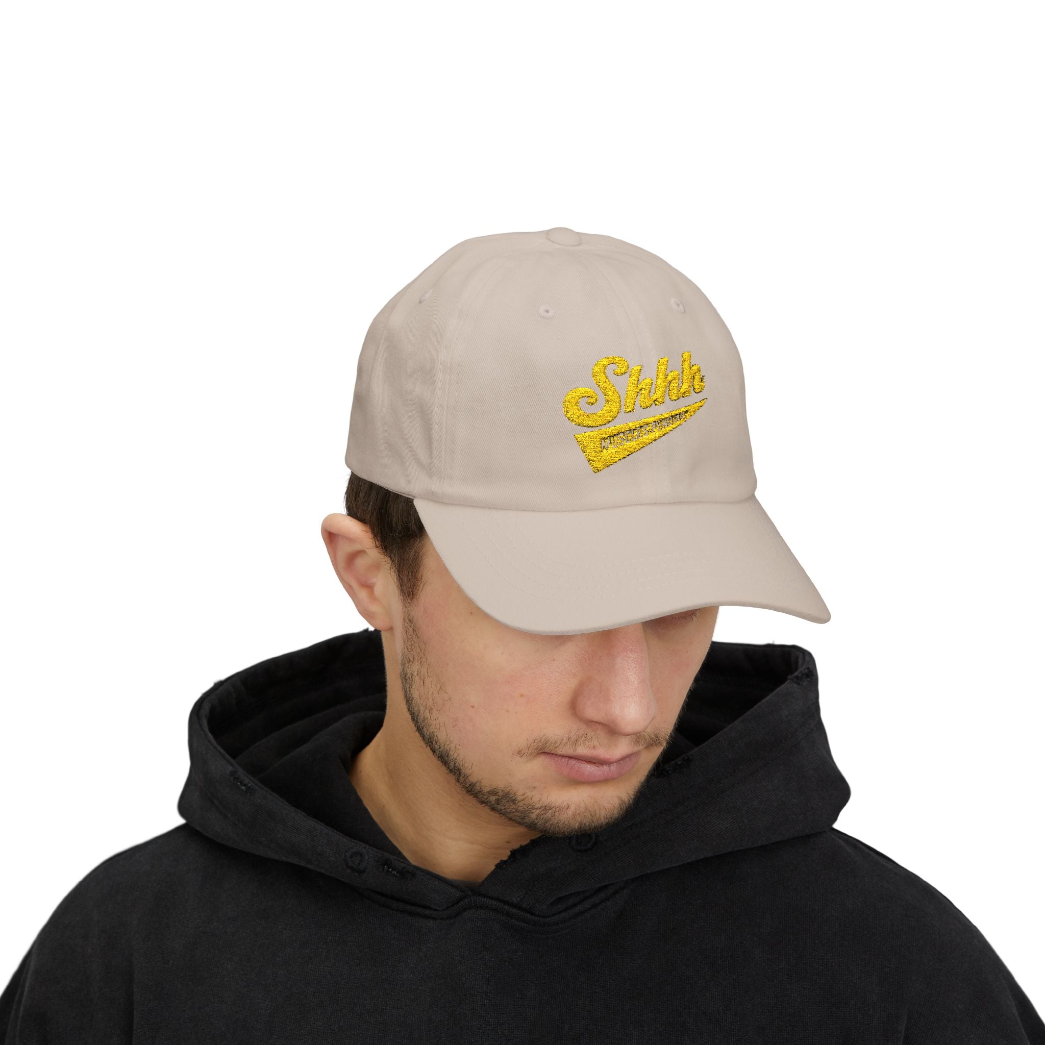Shhh Muscles Pending Dad Hat | Funny Gym Hat, Fitness Motivation Cap, Workout Humor Hat, Aesthetic Streetwear Cap, Gift for Gym Lovers