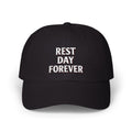Rest Day Forever Classic Dad Cap | Minimalist Embroidered Fitness & Lifestyle Hat