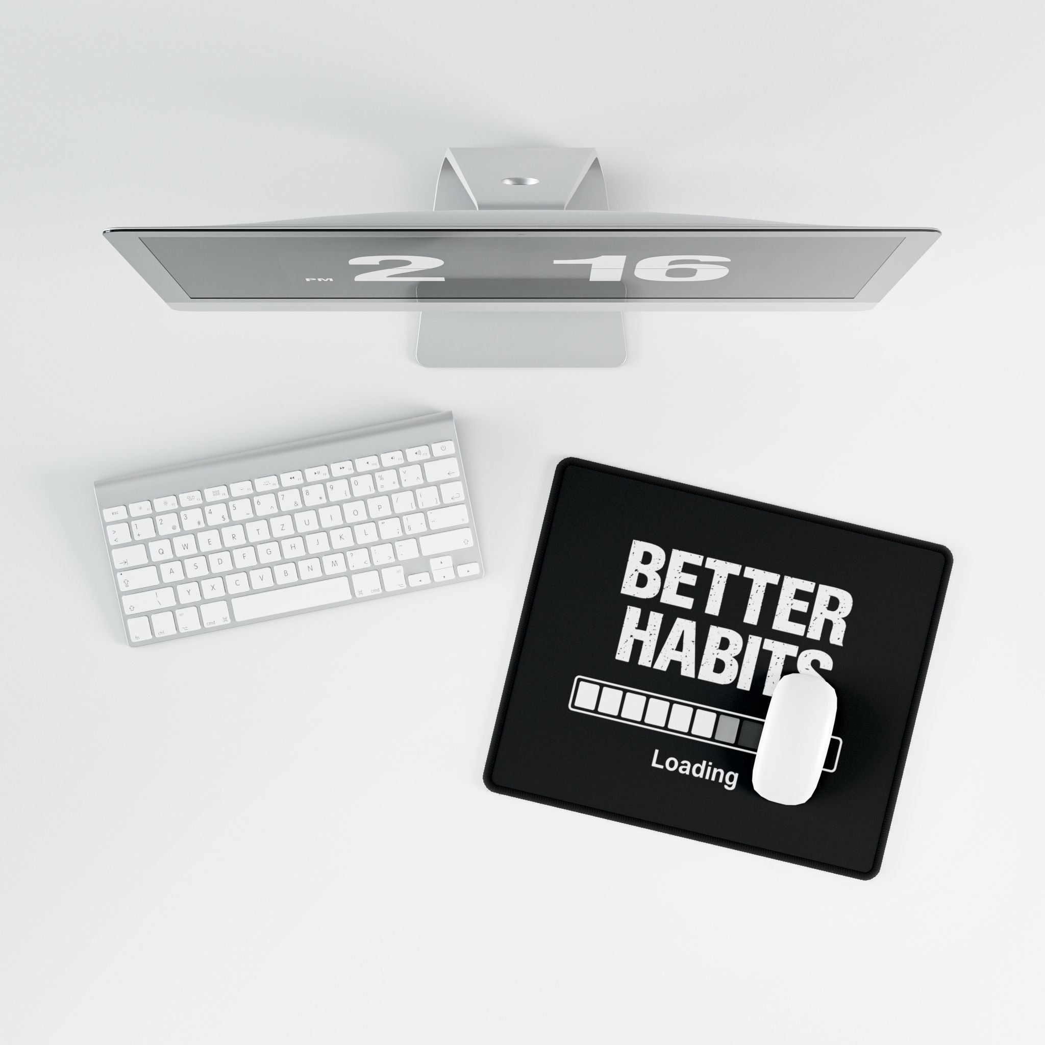 Better Habits Loading Desk Mat | Motivational Mouse Pad, Productivity Desk Setup, Gamer Desk Mat, Self Improvement Workspace Mat, Aesthetic Desk Accessory