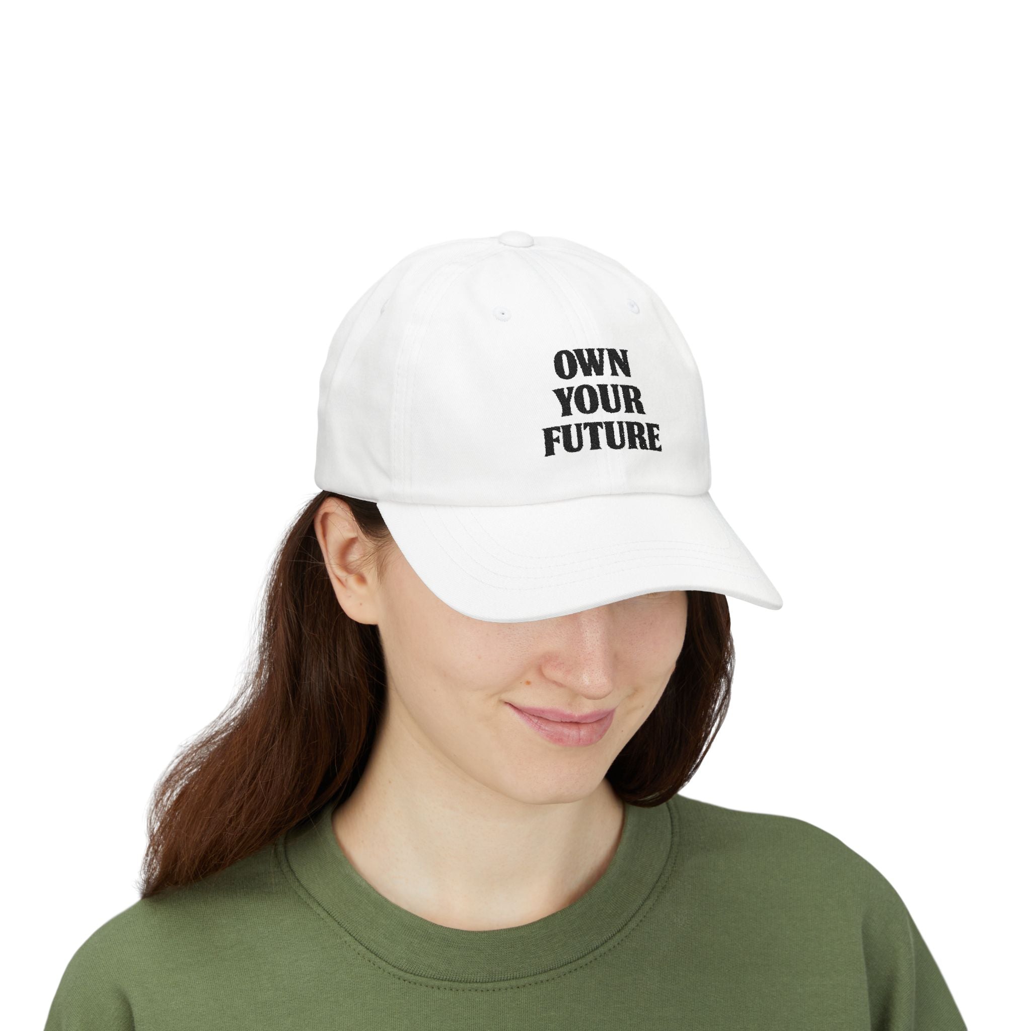 Own Your Future Dad Hat - Motivational Embroidered Cap, Minimalist Streetwear, Adjustable Cotton Baseball Hat